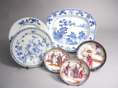 Ensemble de porcelaines de la Chine comprenant...