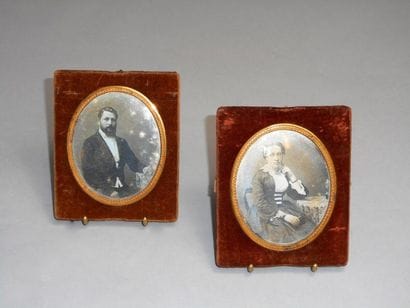 Paire de daguerréotypes de la Maison VAILLAT...