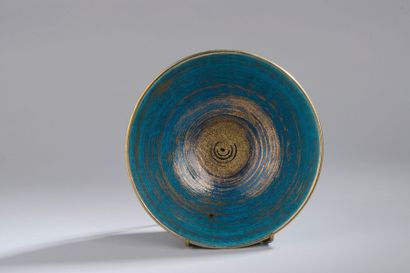 POL CHAMBOST (1906-1983). Coupe en céramique...