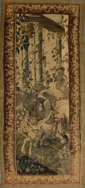 AUBUSSON. Portière de la fin du XVIIe ou...