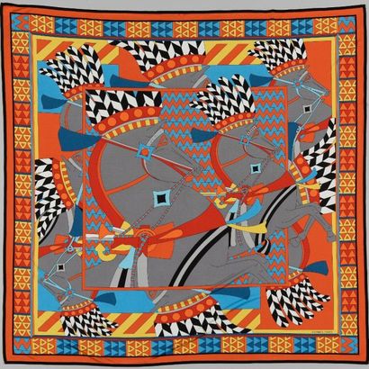 HERMES Paris

Carré de jersey de soie imprimée,...