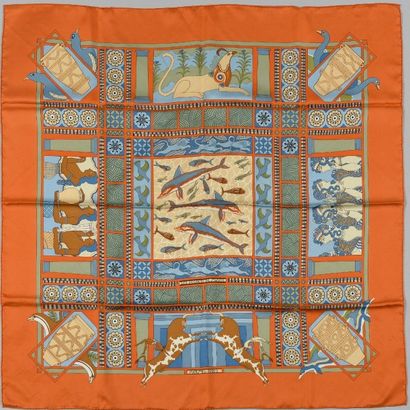 HERMES Paris

Carré de soie imprimée, titré...