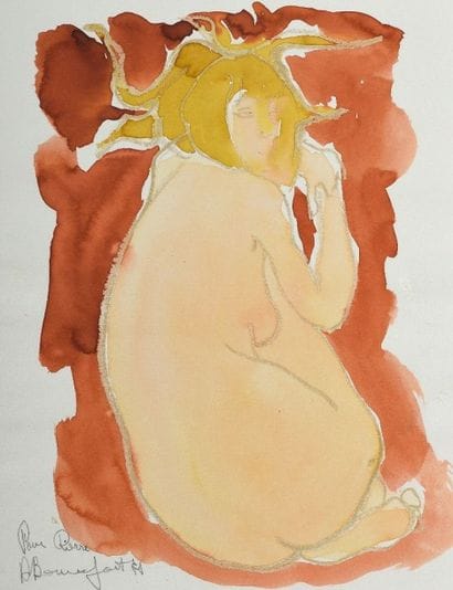 Alain BONNEFOIT (né en 1937)

Femme nue assise...