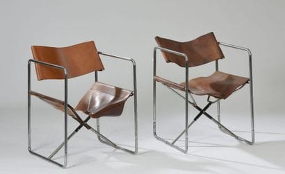 MICHEL CADESTIN (né en 1942)

Paire de fauteuils...