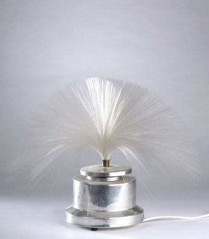 Lampe dite YENNI, la base en aluminium et...