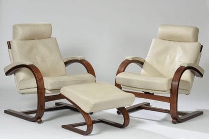 NELO SWEDEN

Paire de fauteuils en vis-à-vis...