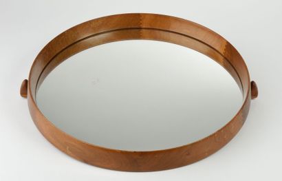 Miroir circulaire de coiffeuse à poser en...