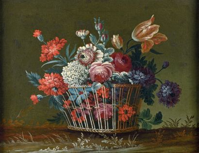 École FRANÇAISE de la fin du XVIIIe siècle
Paniers...