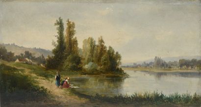M. MAOUS (XIXe siècle)
Vacher et son troupeau...