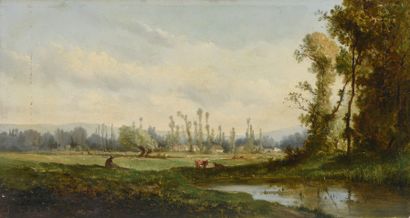 M. MAOUS (XIXe siècle)
Vacher et son troupeau...