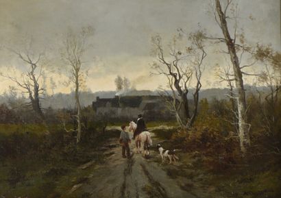 Henri PERRAULT (Versailles, 1867 - 1932)
L'arrivée...