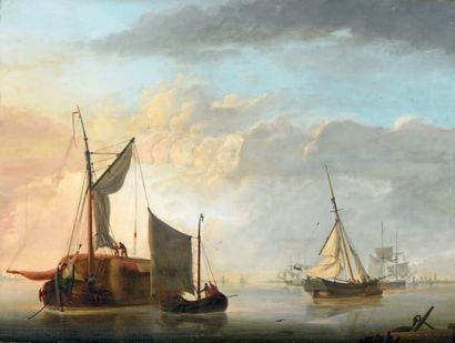 École du NORD du XIXe siècle
Bateaux dans...