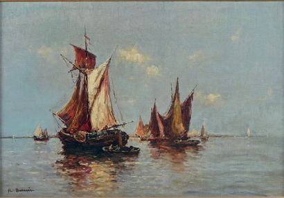 Henri BARNOIN (Paris, 1882 - 1940)
Bateaux...