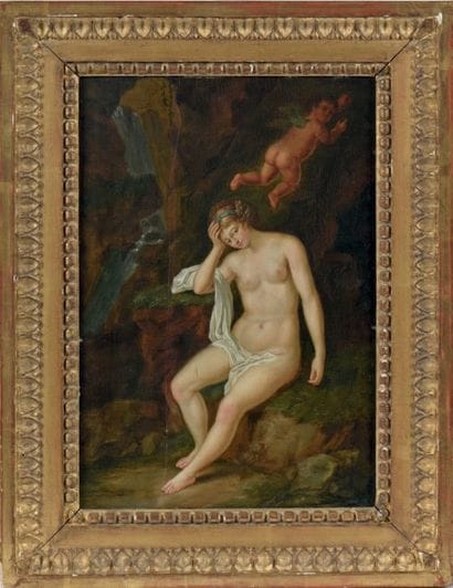 École Allemande du XVIIIe siècle
Jeune femme...
