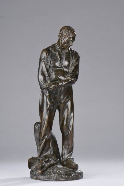 Aimé-Jules DALOU (Paris, 1838 - Paris, 1902)
L'ouvrier...