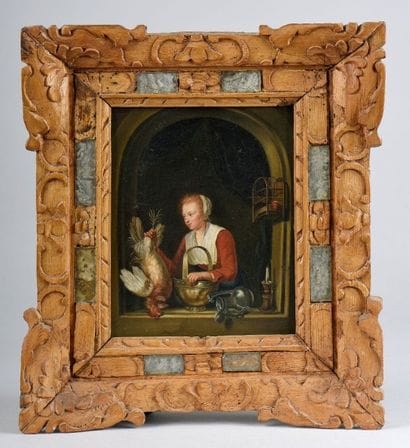 D'après Gérard DOU, XIXe siècle. / Femme...