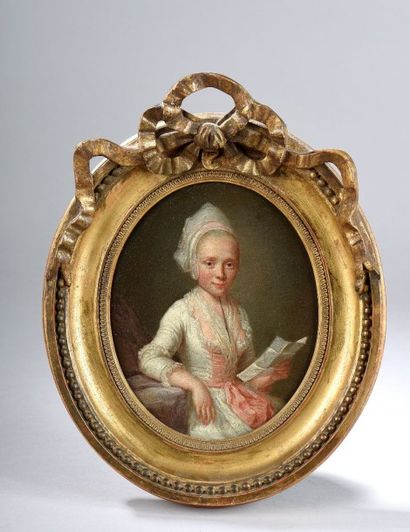 Ecole française du XVIIIe siècle. / Jeune...