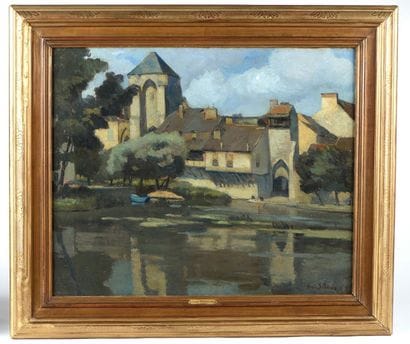 André STRAUSS (1885-1971). Vieilles maisons...