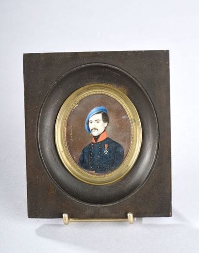 J. de PARADA (XIXe siècle). / Portrait d'homme...