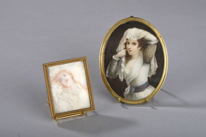 D'après SCHNORR von CAROFSFELD / Femme soulevant...