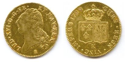 LOUIS XVI 1774-1793 Double louis d'or au...