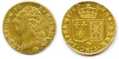 LOUIS XVI 1774-1793 Louis d'or à la tête...