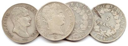 LOT de dix pièces de 5 Francs argent Bonaparte...