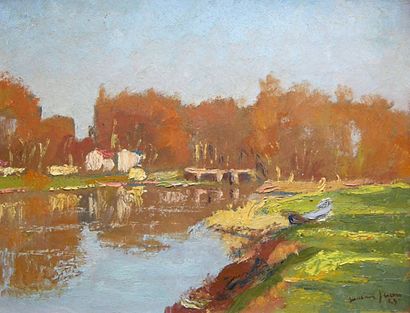 Maxime JUAN (1900-?)
« la Marne à Chelles...