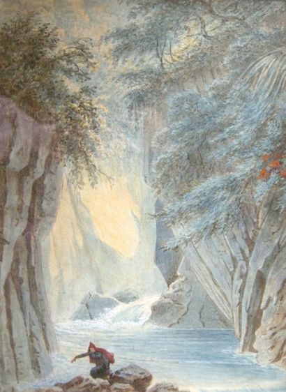 - Ecole française du XIX° siècle
Aquarelle...