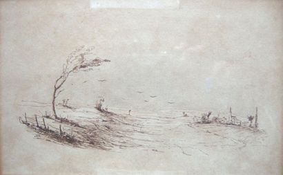 - Ecole française du XIX° siècle
Dessin à...