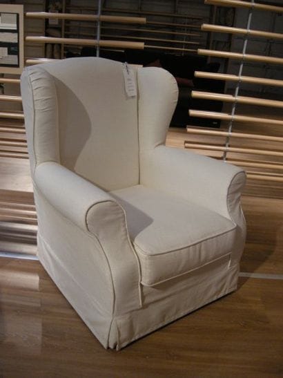 Fauteuil club Garniture tissus beige et velours...