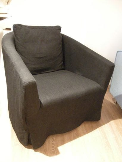 Fauteuil Garniture de tissus noir Modèle...