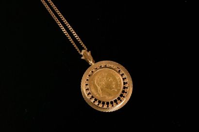 Pièce de 20 francs or à l'effigie de Napoléon...