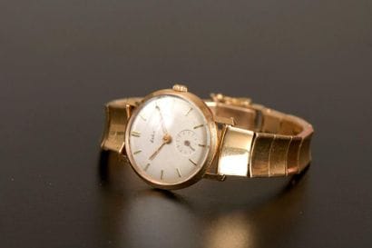 Montre bracelet de dame en or jaune 18K,...