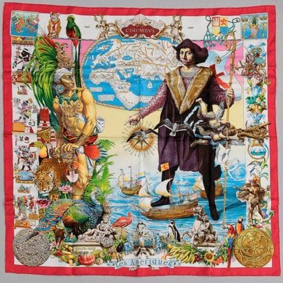 HERMES. 

Carré de soie 