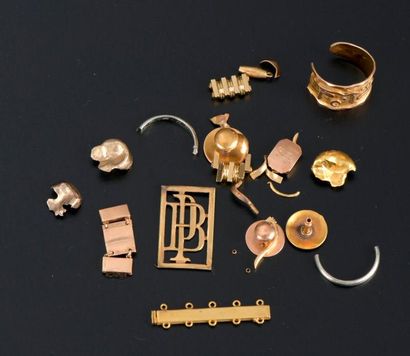 Un lot de débris d'or.

Poids brut : 25,2...