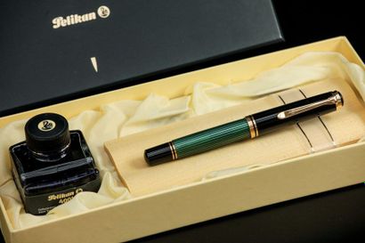 PELIKAN
Un stylo plume en résine verte nacrée...