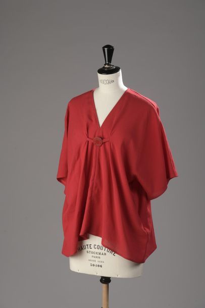 HERMÈS
Caftan court de plage en crêpe de...