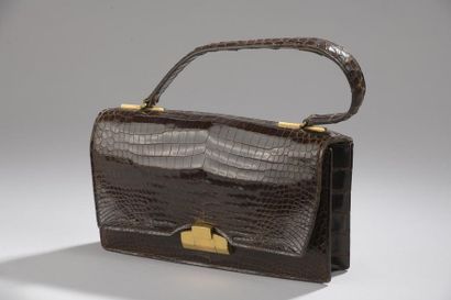 HERMÈS
Sac à main en cuir de crocodile (crocodylus...