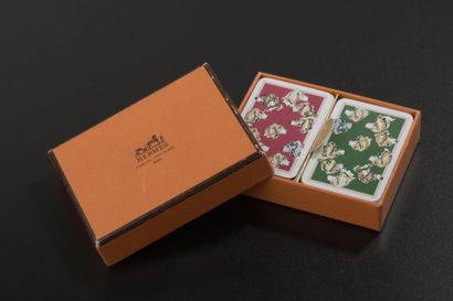 HERMÈS
Mini set de deux jeux de cartes à...