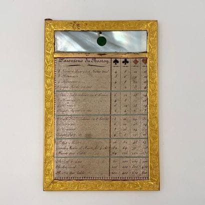 GAME BOOK in chased amati gold metal with...