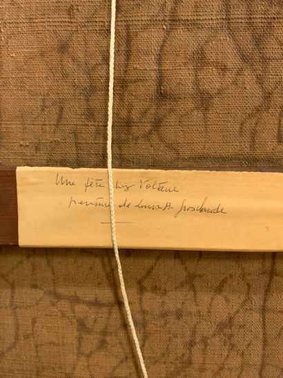 Attribué à GROSCLAUDE 

Les musicien attablés

Huile...