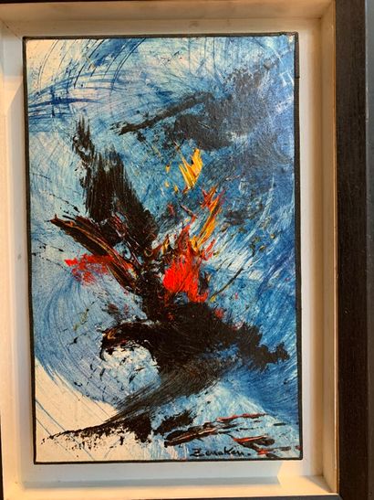 Un LOT de 3 peintures de ZENAKEN (né 1954)

Compositions...