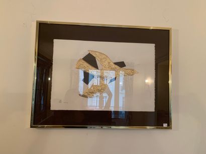 Sous verre décoratif. 

38 X 57 cm.