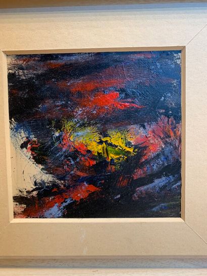 Un LOT de 3 peintures de ZENAKEN (né 1954)

Compositions...