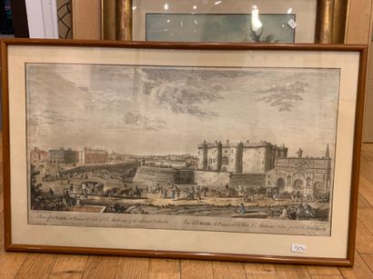 Trois gravures couleur