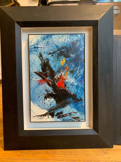 Un LOT de 3 peintures de ZENAKEN (né 1954)

Compositions...