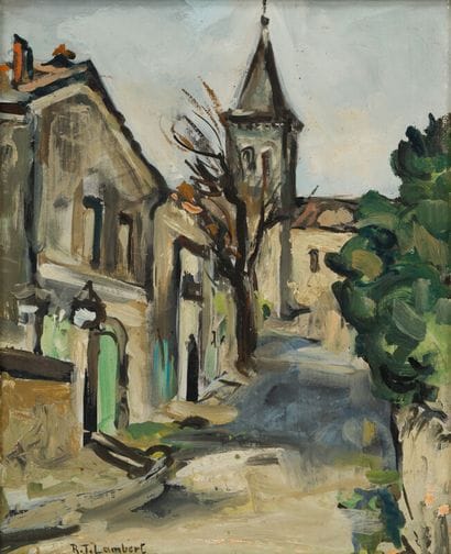 Raoul J LAMBERT (1914-1969)

Vue de l'église...