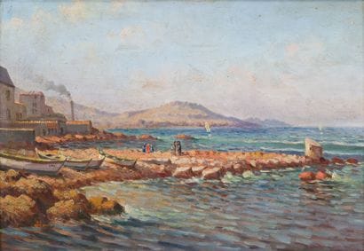 Henri MOREL (XXè)

Village en bord de mer

Huile...