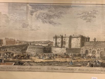 Trois gravures couleur